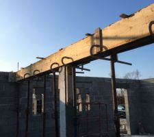 &Eacute;l&eacute;vation des murs et poutre de soutainement