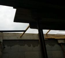 Dalle de l'&eacute;tage coul&eacute;e