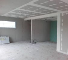 Remplacement du placo abîmé.
