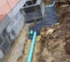 Drain autour de la maison
