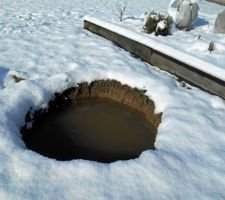 Impossible de planter en hiver, le trou se remplit d'eau