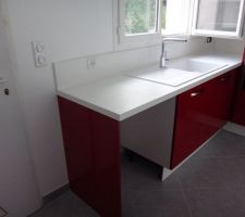 Évier + emplacement lave vaiselle