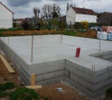 Vide sanitaire de 0.75m + dalle coulée