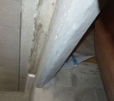 Linteau escalier du sous-sol