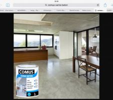 On tente le vernis aspect béton cire pour la chambre parentale et le palier de l'étage, j'espère que rendu sera sympa mais vu le prix ca ne coûte rien d'essayer!