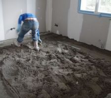 Lissage de la chape tradi