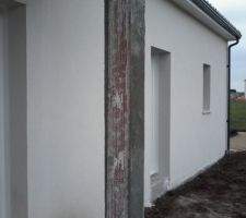 Reprise poteau de l'entrée