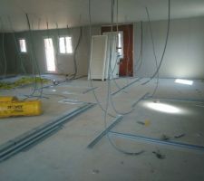Mise en place des rails. La maison prend forme