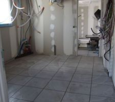 Carrelage de la buanderie