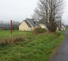 Terrain avec le bel arbre dans le futur accés