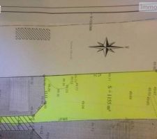 Voici le plan du terrain