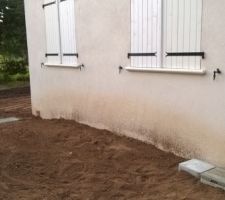 Travaux à notre charge - Mise en place des regards après avoir passé les gaines