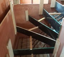 Coffrage de l'escalier