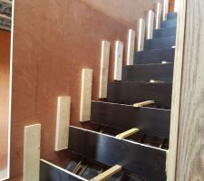Coffrage de l'escalier