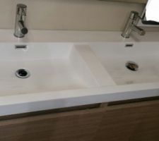 Choix du meuble double vasque de la sdb en 120 cm et blanc laqué