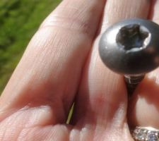 Balcon façade Ouest, étape 1 : pose des lambourdes
vis en inox
