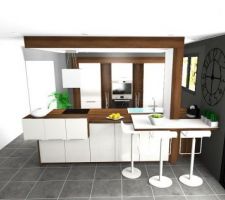 Photo 3D de la cuisine