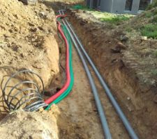 Raccordements et passages des fourreaux