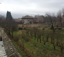 Notre lot en hiver, vu depuis le sud