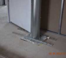 Le problème du conduit trop près de la porte n'est pas résolu...