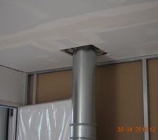 Le problème du conduit trop près de la porte n'est pas résolu...