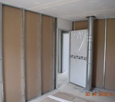 Le problème du conduit trop près de la porte n'est pas résolu...