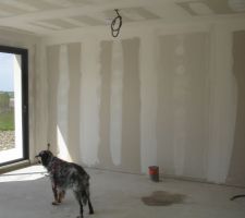 Inspection du chantier par l'amour de ma vie !