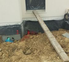 Installation du puisard et de l'évacuation des eaux
