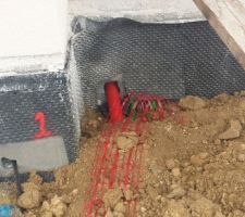 Installation du puisard et de l'évacuation des eaux