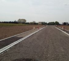 Bientôt le macadam....