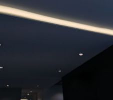 Faux plafond au dessus de l'ilôt