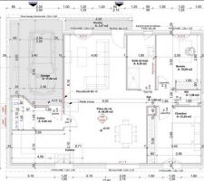 Plan maison 84m² - garage 18m²