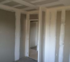 2e couche enduit terminée et fin des travaux d'electricité
