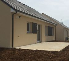 2e couche enduit terminée et fin des travaux d'electricité