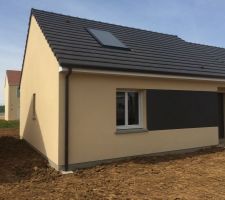 2e couche enduit terminée et fin des travaux d'electricité
