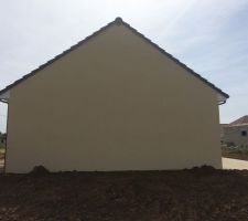 2e couche enduit terminée et fin des travaux d'electricité