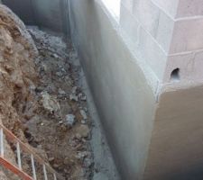 Imperméabilisation des murs de la cave - Séchage de l'enduit Imperfond