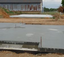 Plancher à peine couler