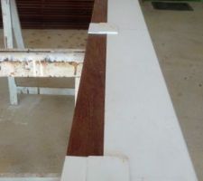Plancher du balcon
gabarit pour percer afin que les vis soient bien alignées