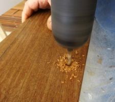 Plancher du balcon
perçage