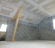 Isolation sous toiture, faux plafond