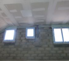 Isolation sous toiture, faux plafond