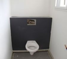 WC suspendu et plaque de déclenchement Geberit Sigma 20 chromé