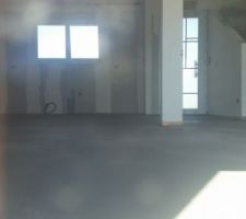 Chape du rdc cuisine-salle à manger