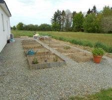 Carrés potager en cours...