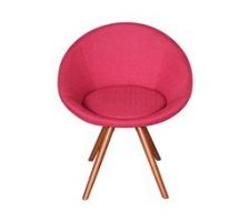 Fauteuil Neptune - Rouge pour salon