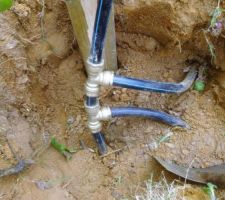 Installation des premières bornes de points d'eau