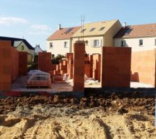 Terrassement terminé autour de la maison