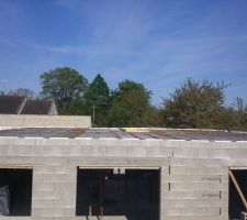 Avant de couler la dalle de l'&eacute;tage