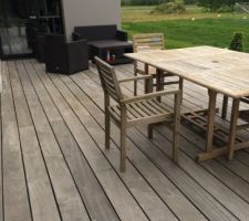 Terrasse en Padouk